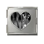 Zebra Mega Link Heart Italian Charm (18mm)