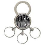 Zebra 3-Ring Key Chain