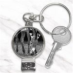 Zebra Nail Clippers Key Chain