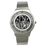 Zebra Stainless Steel Watch
