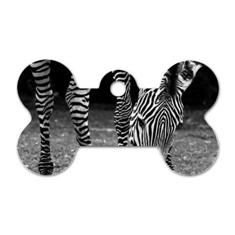 Zebra Dog Tag Bone (Two Sides) from ArtsNow.com Front