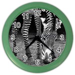 Zebra Color Wall Clock
