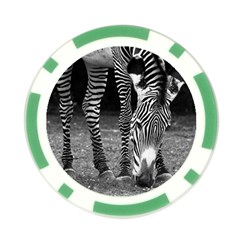 Zebra Poker Chip Card Guard from ArtsNow.com Back