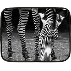Zebra Double Sided Fleece Blanket (Mini) from ArtsNow.com 35 x27  Blanket Back