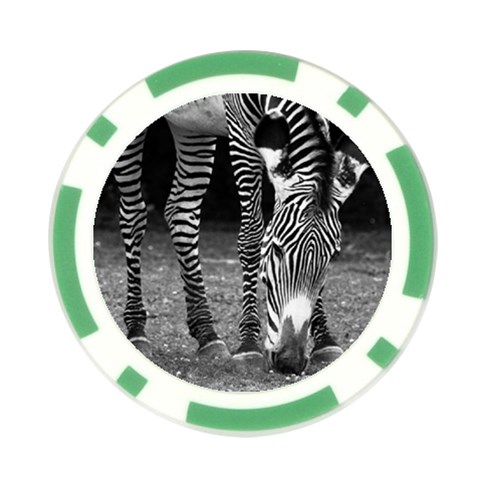 Zebra Poker Chip Card Guard (10 pack) from ArtsNow.com Front