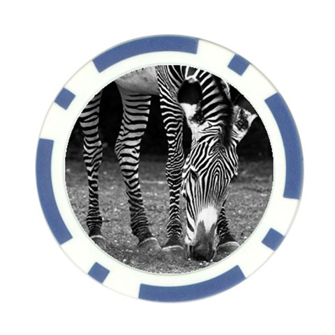 Zebra Poker Chip Card Guard (10 pack) from ArtsNow.com Front
