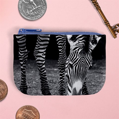 Zebra Mini Coin Purse from ArtsNow.com Front