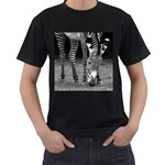 Zebra Men s T-Shirt (Black)