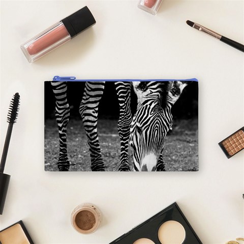 Zebra Cosmetic Bag (Small) from ArtsNow.com Front