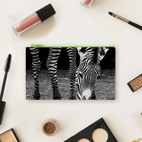 Zebra Cosmetic Bag (Small) from ArtsNow.com Front