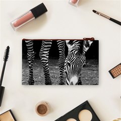 Zebra Cosmetic Bag (Small) from ArtsNow.com Back