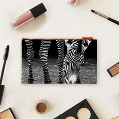 Zebra Cosmetic Bag (Small) from ArtsNow.com Back