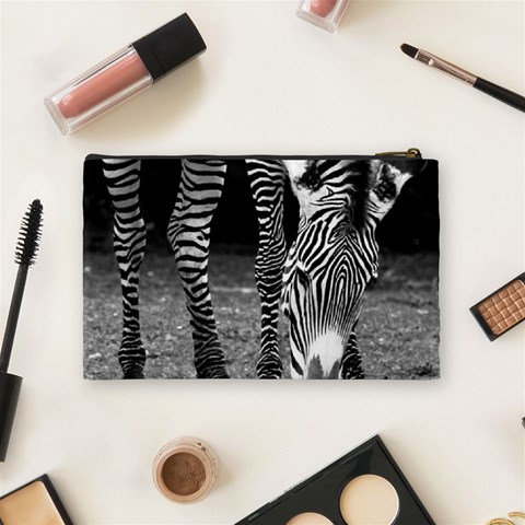 Zebra Cosmetic Bag (Medium) from ArtsNow.com Back