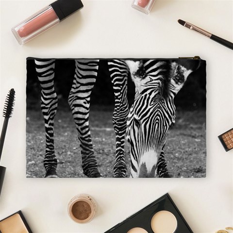 Zebra Cosmetic Bag (Large) from ArtsNow.com Back