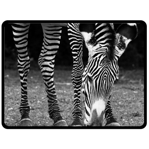 Zebra Fleece Blanket (Large) from ArtsNow.com 80 x60  Blanket Front