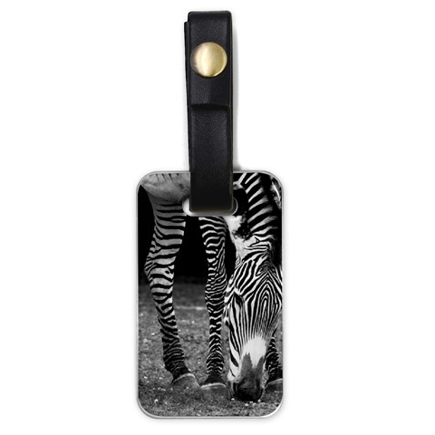 Zebra Luggage Tag (one side) from ArtsNow.com Front