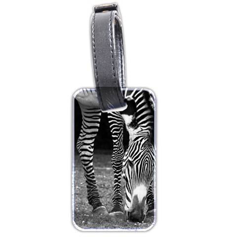Zebra Luggage Tag (two sides) from ArtsNow.com Front