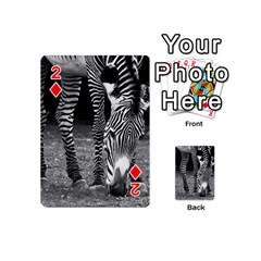 Zebra Playing Cards 54 (Mini) from ArtsNow.com Front - Diamond2