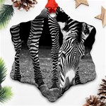 Zebra Ornament (Snowflake)