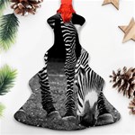 Zebra Christmas Tree Ornament (Two Sides)