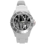 Zebra Round Plastic Sport Watch (L)