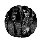 Zebra Standard 15  Premium Round Cushion 