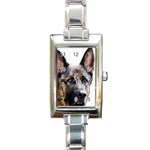 German Shepherd Dog Rectangle Italian Charm Watch