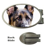 German Shepherd Dog Money Clip (Oval)