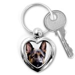 German Shepherd Dog Key Chain (Heart)