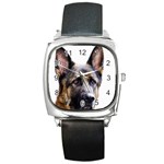 German Shepherd Dog Square Metal Watch