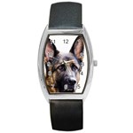 German Shepherd Dog Barrel Style Metal Watch