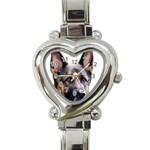 German Shepherd Dog Heart Italian Charm Watch