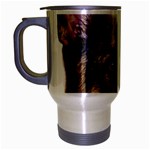 German Shepherd Dog Travel Mug (Silver Gray)
