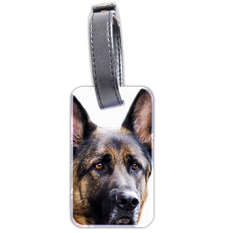 German Shepherd Dog Luggage Tag (two sides) from ArtsNow.com Front