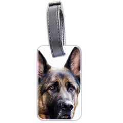 German Shepherd Dog Luggage Tag (two sides) from ArtsNow.com Front