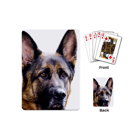 German Shepherd Dog Playing Cards (Mini) from ArtsNow.com Back