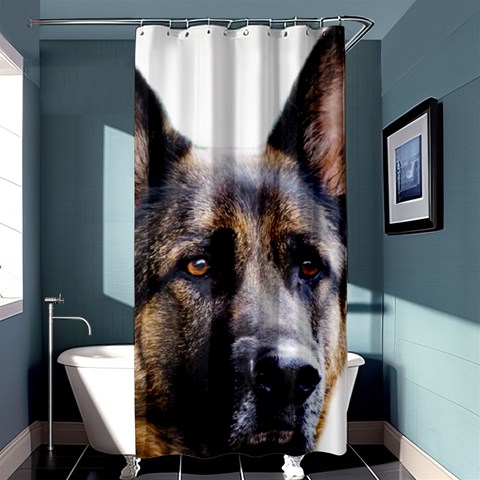 German Shepherd Dog Shower Curtain 36  x 72  (Stall) from ArtsNow.com Curtain(36 X72 ) - 33.26 x66.24  Curtain(36 X72 )