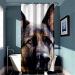 German Shepherd Dog Shower Curtain 36  x 72  (Stall)
