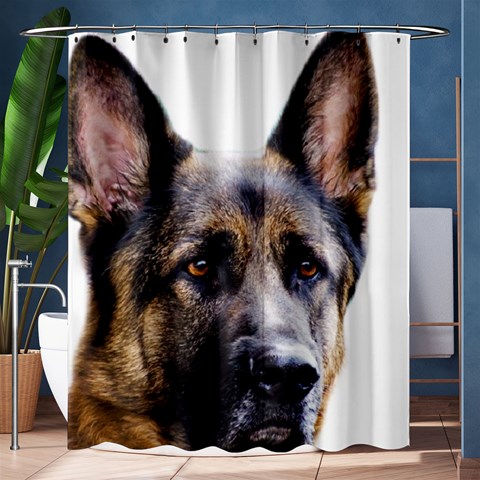 German Shepherd Dog Shower Curtain 60  x 72  (Medium) from ArtsNow.com 60 x72  Curtain