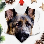 German Shepherd Dog Ornament (Snowflake)