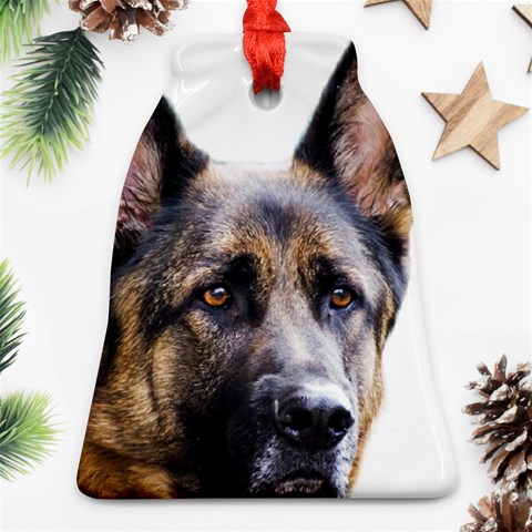 German Shepherd Dog Ornament (Bell) from ArtsNow.com Front