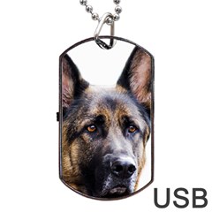 German Shepherd Dog Dog Tag USB Flash (Two Sides) from ArtsNow.com Back