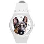 German Shepherd Dog Round Plastic Sport Watch (M)