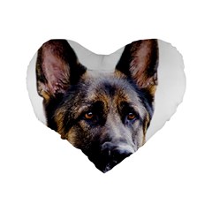 German Shepherd Dog Standard 16  Premium Heart Shape Cushion  from ArtsNow.com Back