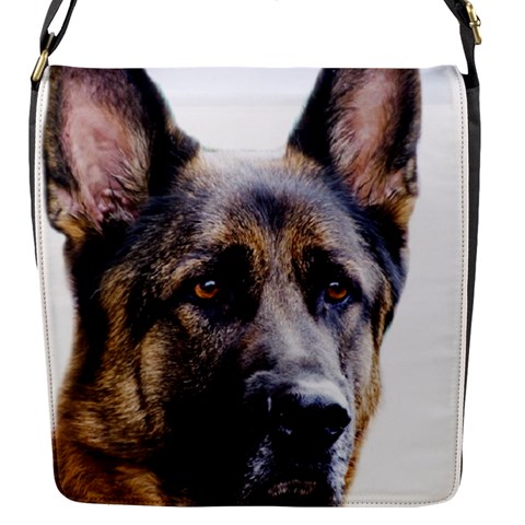 German Shepherd Dog Flap Closure Messenger Bag (S) from ArtsNow.com Front