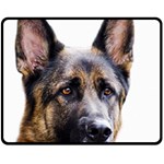German Shepherd Dog Double Sided Fleece Blanket (Medium)