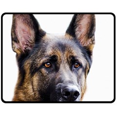 German Shepherd Dog Double Sided Fleece Blanket (Medium) from ArtsNow.com 58.8 x47.4  Blanket Back
