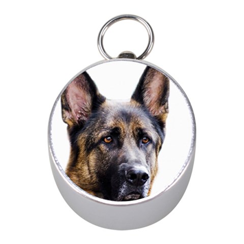 German Shepherd Dog Silver Compass (Mini) from ArtsNow.com Front