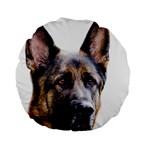 German Shepherd Dog Standard 15  Premium Flano Round Cushion 