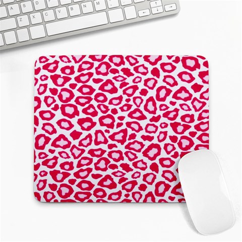 Pink Leapard Print 2 Large Mousepad from ArtsNow.com Front